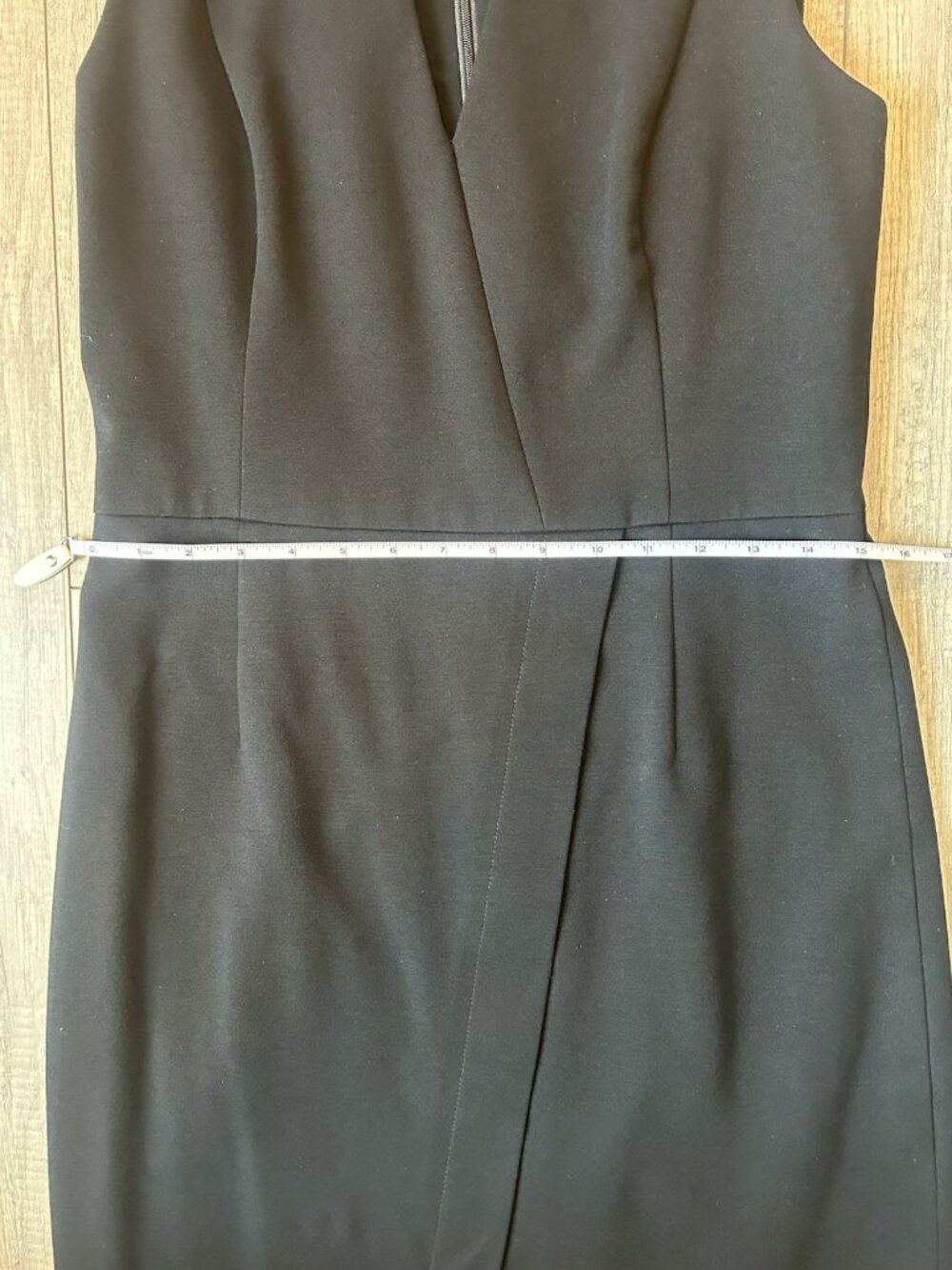 Akris Womens Black Sleeveless V Neck Sheath Dress Size 8 Graduation Cocktail - Picture 13 of 16